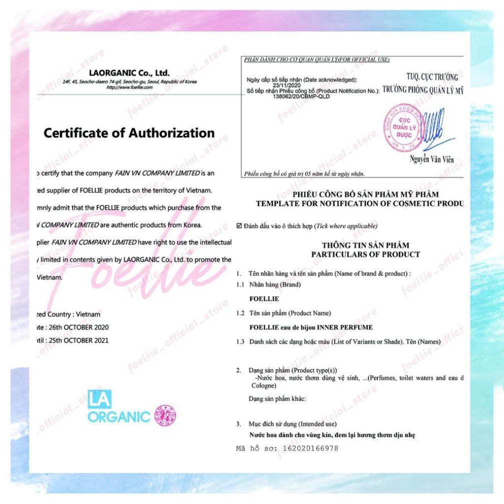 Nước Hoa Vùng Kín Foellie Eau De Bijou 5ml - Hương Hoa Hồng Sexy Mãnh Liệt | BigBuy360 - bigbuy360.vn