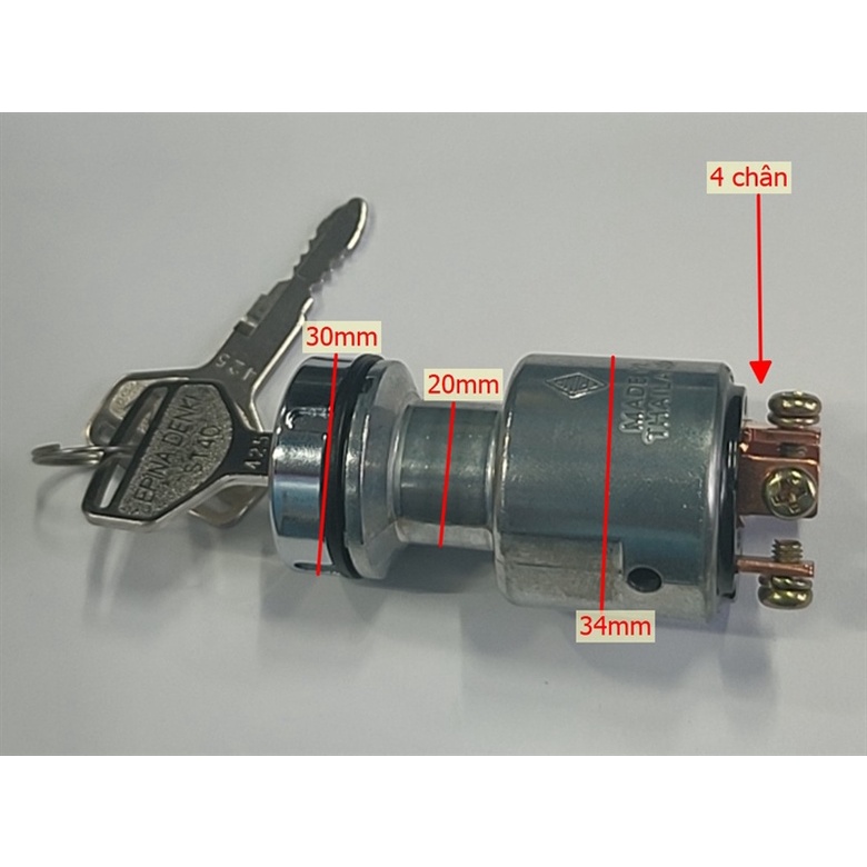 Ổ KHÓA  ĐỀ 4 CHÂN DENSO DÀNH CHO  XE NÂNG XE TẢI Ô TÔ