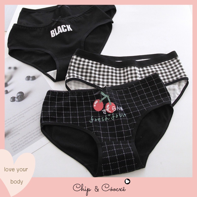 Combo quần lót cotton dễ thương