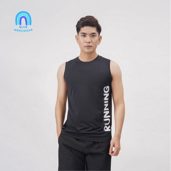 Áo sát nách thể thao Áo ba lỗ thể thao nam SPORT RUNNING GYM giá rẻ mới nhất 2021 BAT30 - BLUE MENSWEAR