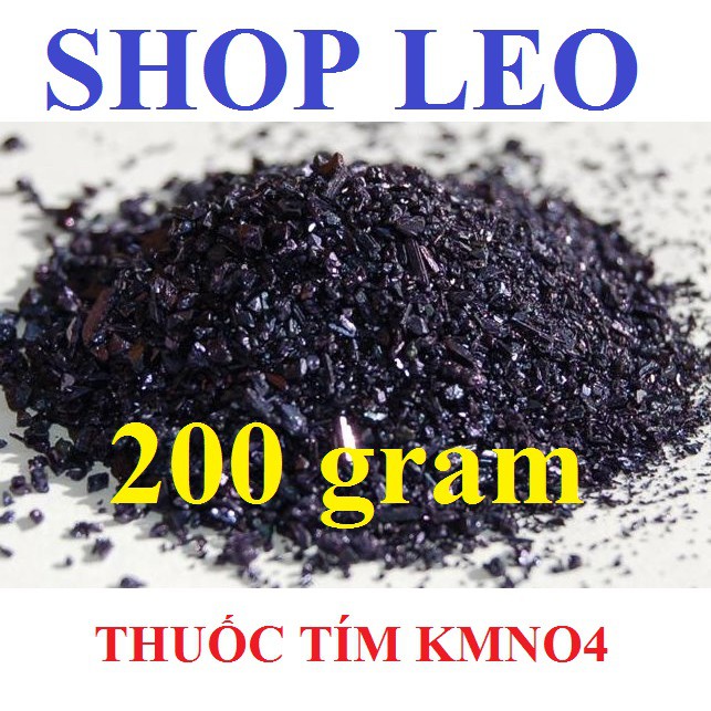 Thuốc tím KMnO4 (200 Gram) - thuốc trị nấm cá