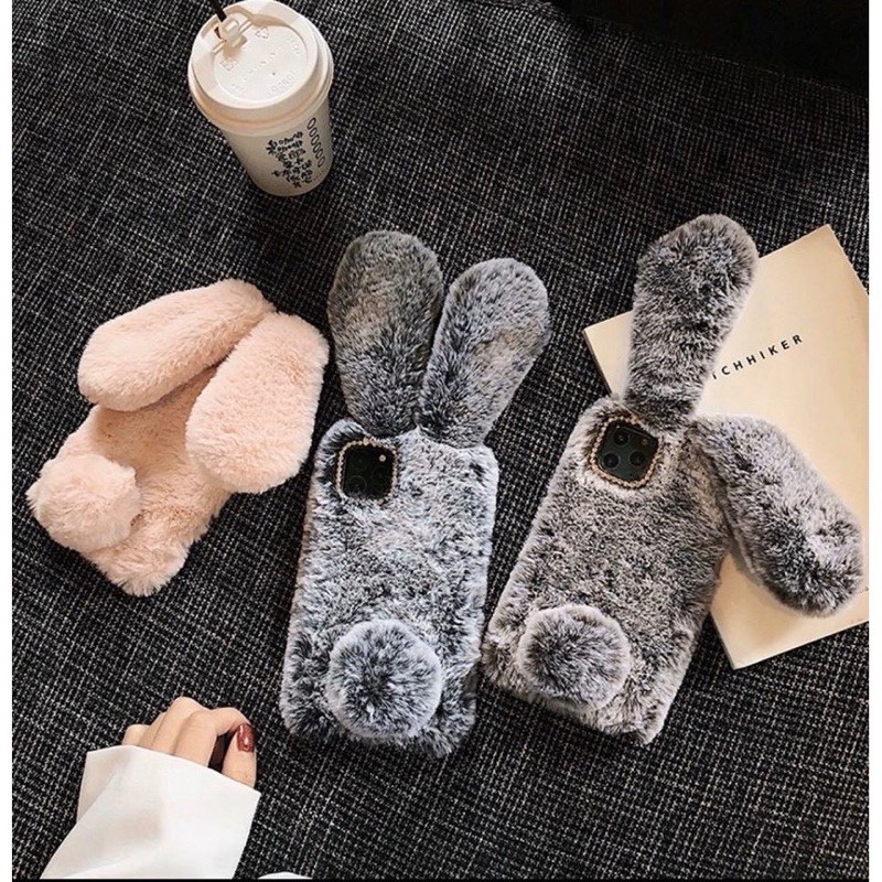 <ORDER 7NGÀY> Samsung  Ốp thỏ lông Rabbit ấm ấp for S7 S7 edge S8 S8+ S9 S9+ S10 S10+ note 8 note 9