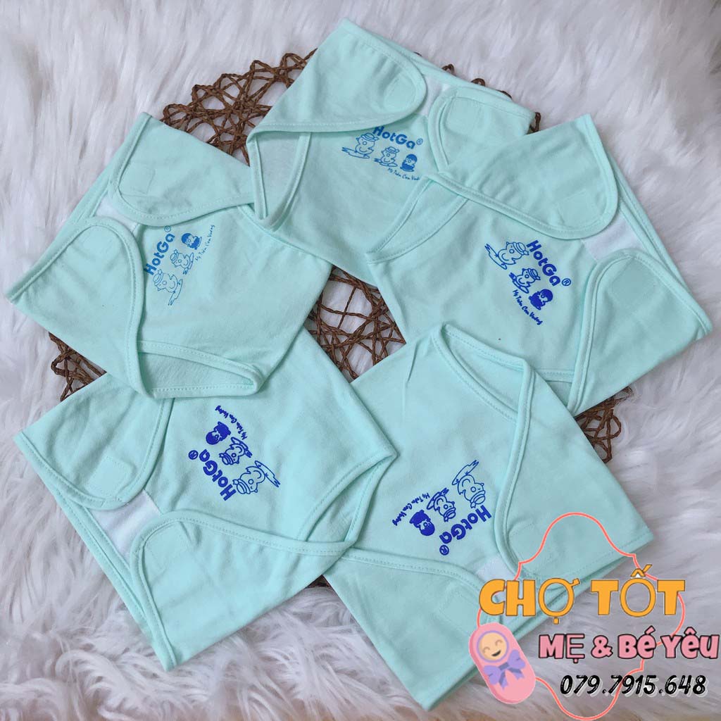 Combo 10 Tã Vải Cho Trẻ Sơ Sinh Cao Cấp Hotga Loại Màu Chất 100% Cotton Mềm (3-12kg)