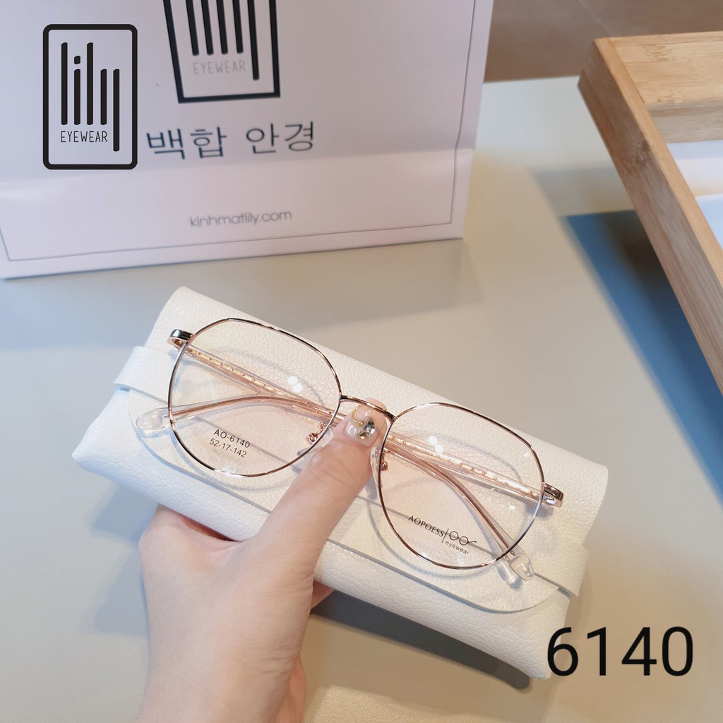 Gọng Kính Cận Kim Loại GK6140 - Gọng Kính Mắt Thời Trang