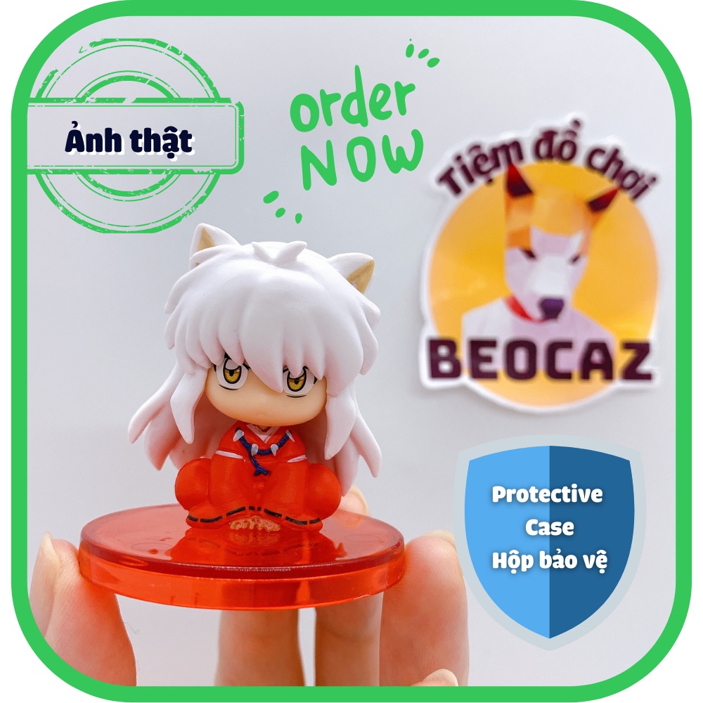 [Full Set] [Tặng Hộp Bảo Vệ] Set Mô Hình 04 nhân vật hoạt hình Inuyasha Khuyển dạ xoa Kagura Sesshomaru Miroku