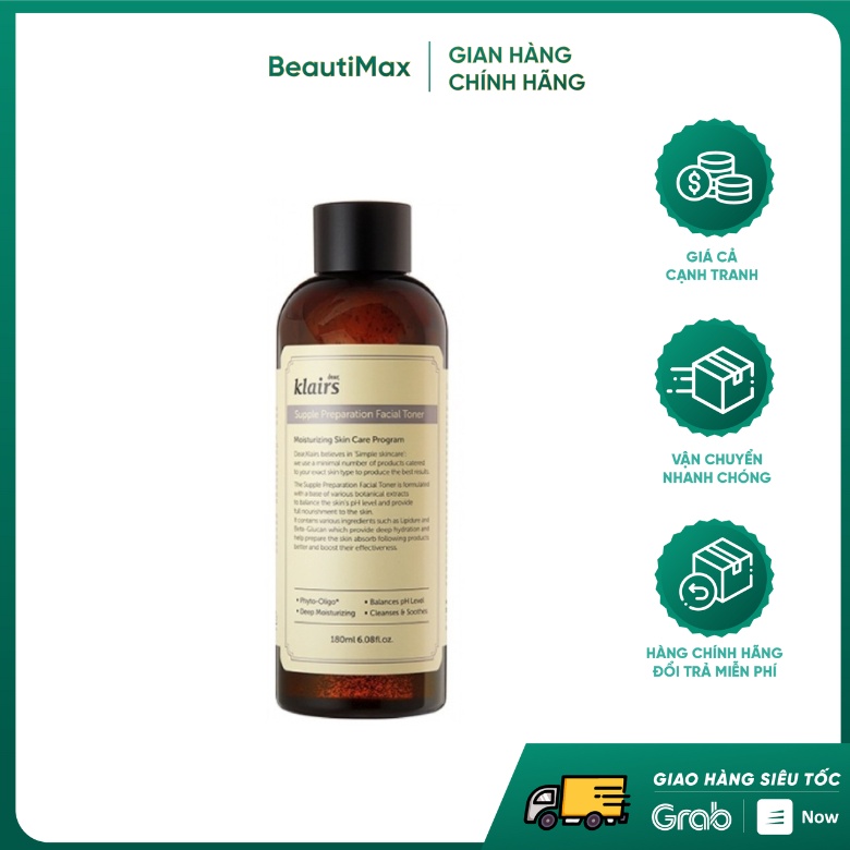 Nước Hoa Hồng Dear Klairs Supple Preparation Facial Toner 180ml