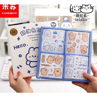 10 tấm sticker cắt sẵn dán liền