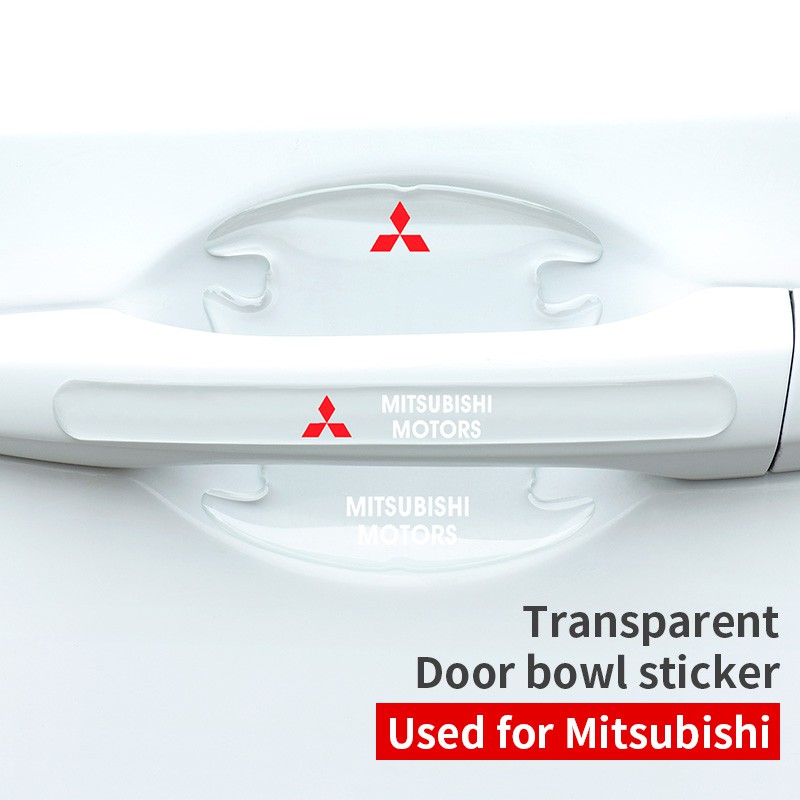 Miếng Dán Bảo Vệ Tay Nắm Cửa Xe Hơi Mitsubishi Lancer Triton Xpander Pajero Outlander Chống Va Chạm