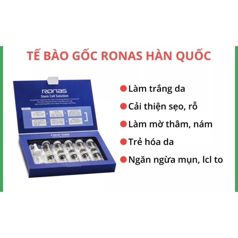 Tế Bào Gốc Ronas Chính Hãng - Bao Check Mã Vạch