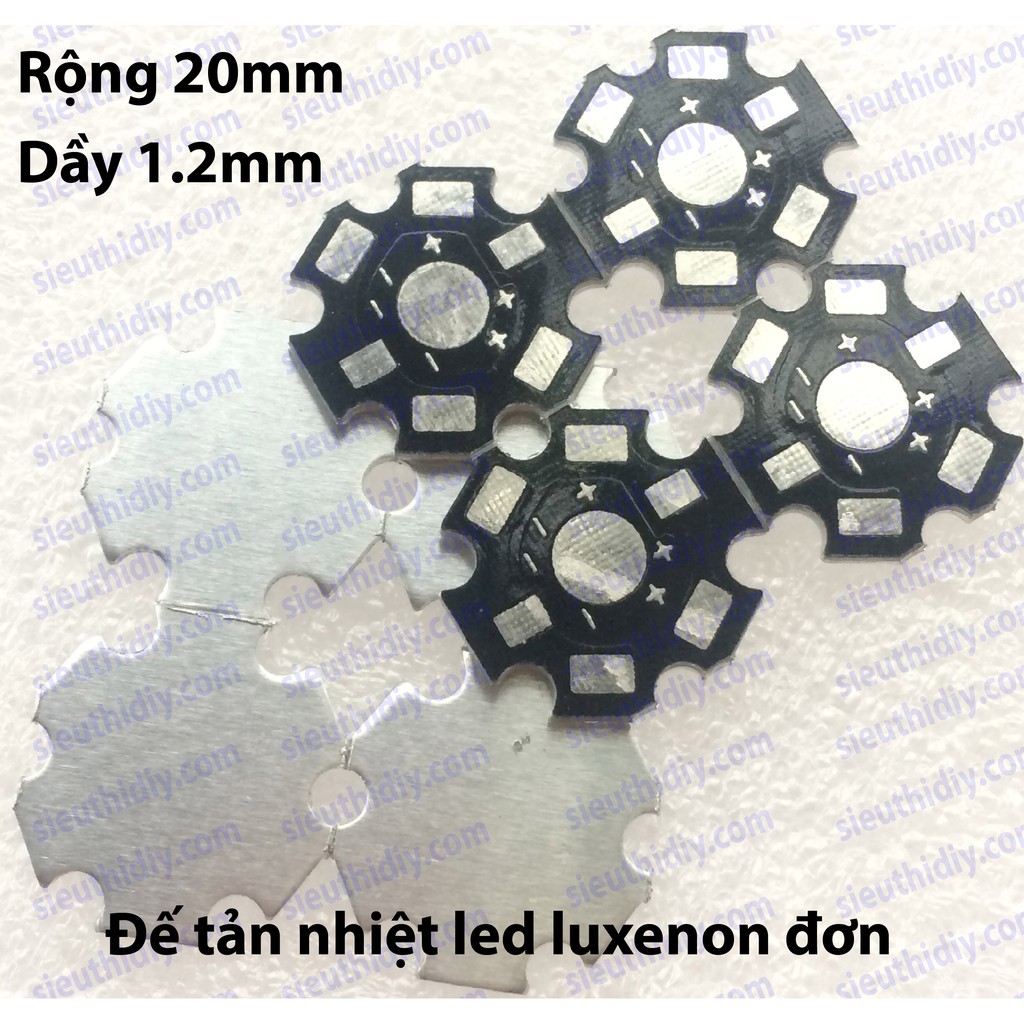 Đế tản nhiệt led hạt luxenon đơn rộng 20mm