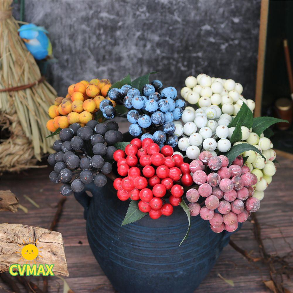 Set 1 bó 35 hoa anh đào giả bằng mút dùng trang trí tiệc cưới/giáng sinh