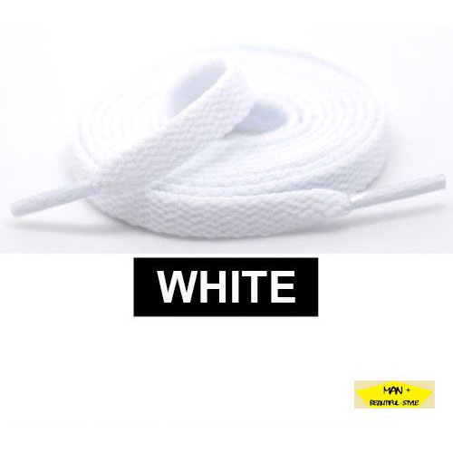 Dây giày bản dẹt bằng vải nhiều màu trơn 120cm 1m2 cho giày Jordan, Force 1,... dành cho nam nữ, hàng đẹp chất lượng