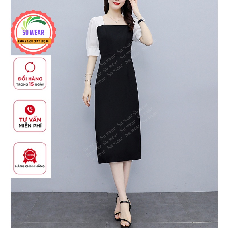 Đầm Ôm Dáng Màu Trơn Thời Trang Mùa Hè Phong Cách Hàn Quốc Cho Nữ dự tiệc, đi làm đi chơi | BigBuy360 - bigbuy360.vn