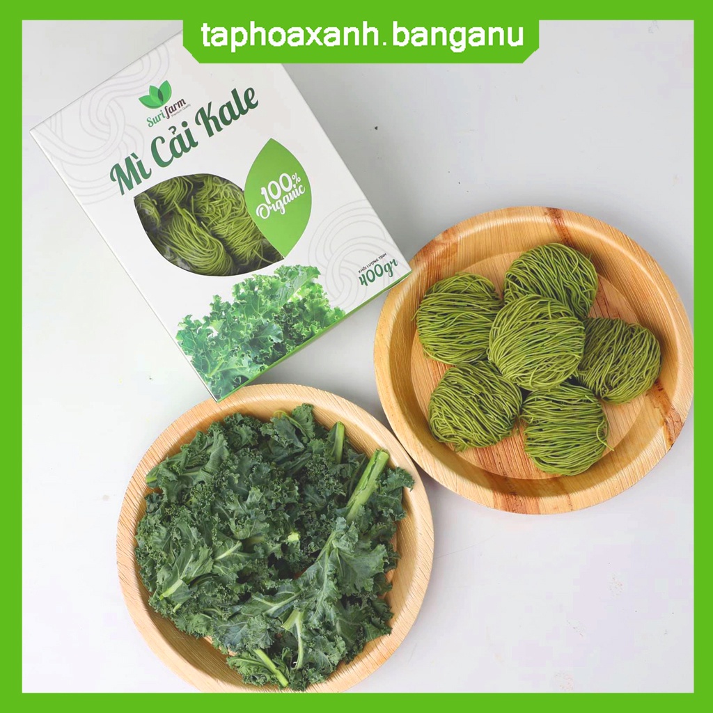 Mì Cải Kale Hữu Cơ Cho Bé Ăn Dặm Surifarm⚡3 Vắt Dùng Thử⚡Giàu Vitamin-Chất Xơ.Dễ Tiêu Hóa.Dễ Cầm Nắm