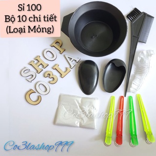 Sỉ 100 Bộ dụng cụ nhuộm tóc 10 chi tiết,loại thường
