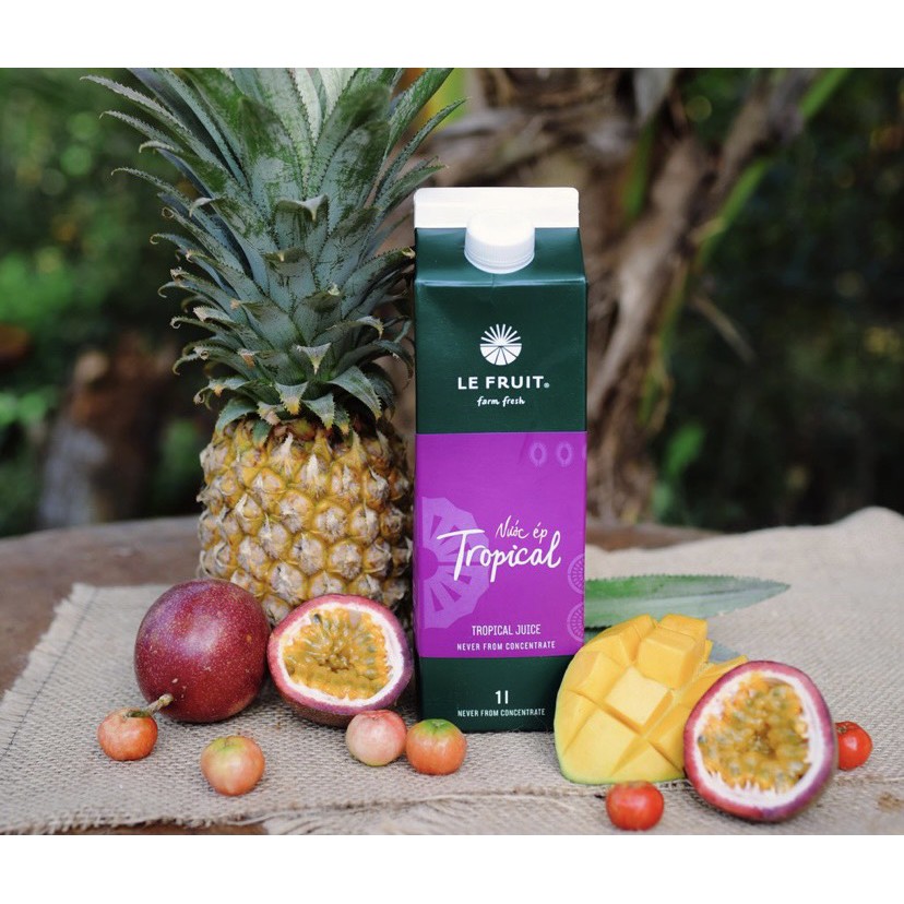 Nước ép trái cây tươi Tropical Le Fruit hộp 1L