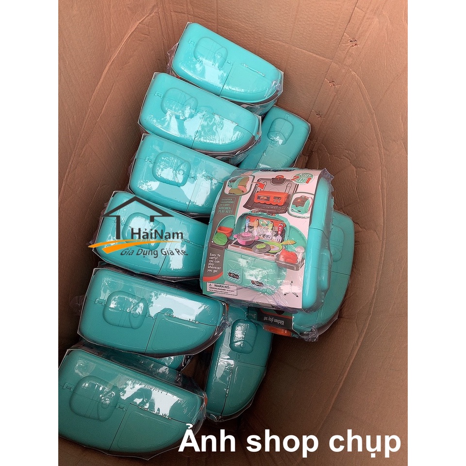 [HÀNG HÓT] Bộ đồ chơi bếp nấu ăn cho bé - Balo Bếp Nấu Ăn 2in1 cho bé