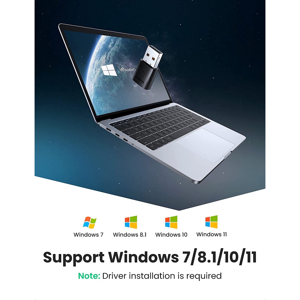 Thiết bị USB thu Bluetooth 5.0 Ugreen 80889