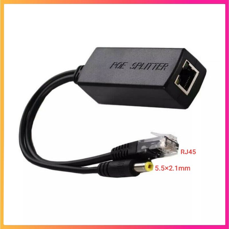 Bộ chuyển đổi  tách 48V sang  và  cho Camera IP không tích hợp POE