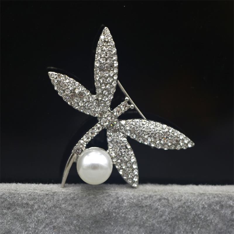 product Cài áo thời trang phong cách Châu Âu chuồn chuồn đính đá phối hạt GC222