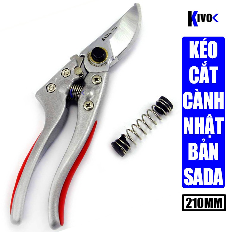 Kéo Cắt Tỉa Cây Cảnh Sada 210 Nhật Bản / Dụng Cụ Làm Vườn Hàng Rào - Kéo Cắt Tỉa / Cắt Cuống Trái / Cắt Tỉa Bonsai- kivo