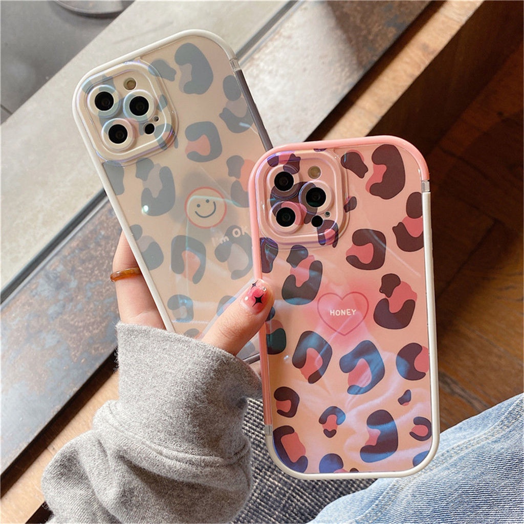Ốp Điện Thoại Silicon Mềm Họa Tiết Da Báo Cho IPhone 12 13 11 Pro Max X Xs Max Xr