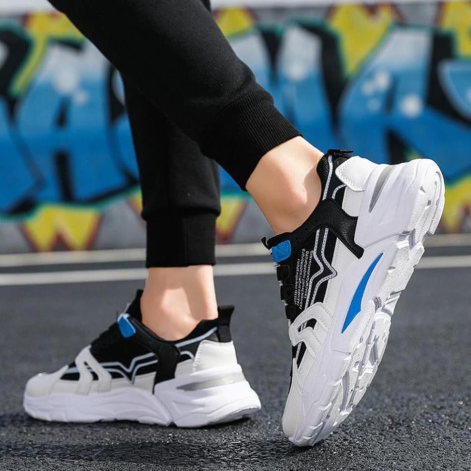 Giày sneaker nam ulzzang thấp cổ cao cấp đế độn buộc dây  thoáng khí  thời trang phong cách size 39 đến 43 DORINO MS42