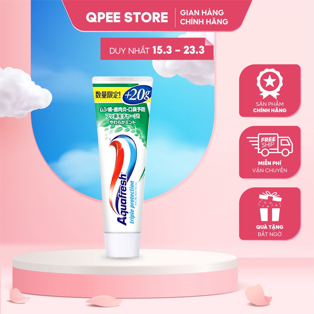 ✅[CHÍNH HÃNG] Kem đánh răng Aquafresh Nhật Bản 160g - QPEE STORE