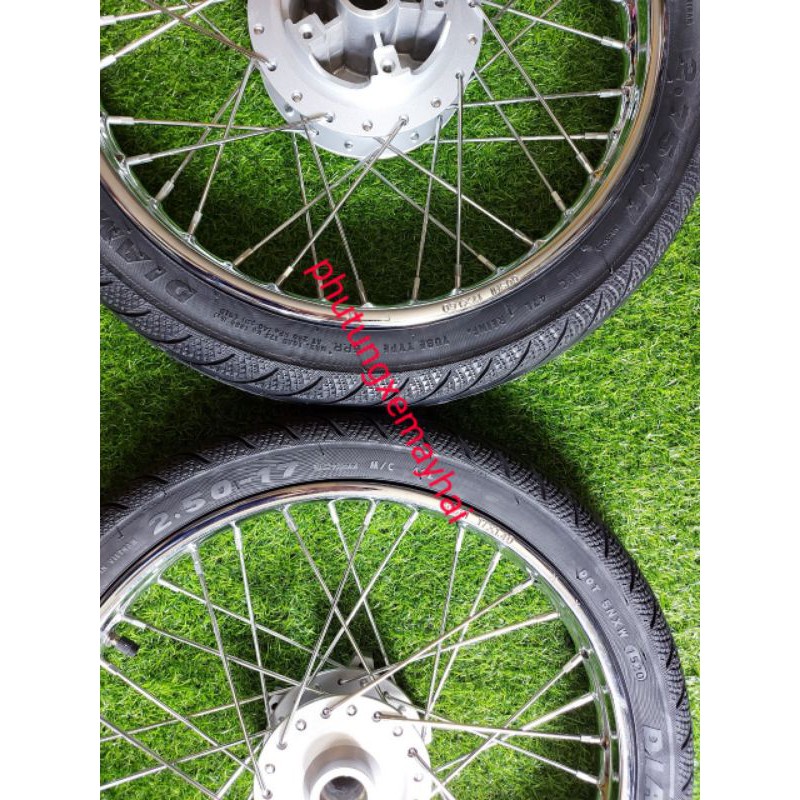 bánh căm exciter 150 full vỏ ruột maxxis 250/275 niềng hãng Honda goshi lắp các dòng exciter 150 như zin không cần chế