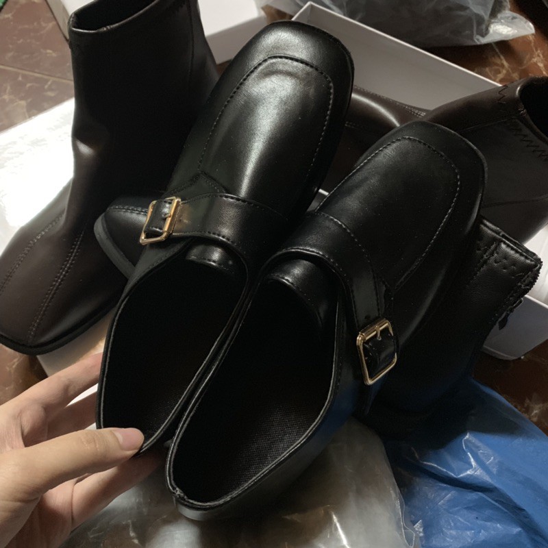 Giày Moca Da Trơn Vintage ( Có ảnh thật) | BigBuy360 - bigbuy360.vn