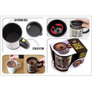 Ly tự động khuấy, ly pha cafe tự động, cốc pha cafe tự động Self Stirring Mug dùng rất tiện lợi