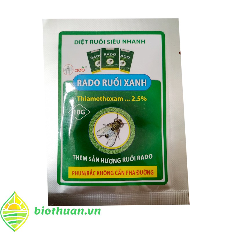 Đặc trị ruồi RADO - hiệu quả kéo dài 3 tháng gói 10g- flies kill bait Rado 10grs/sachet-3 monhts long effect