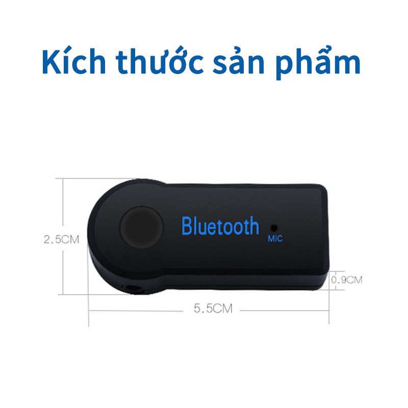 Đầu thu tín hiệu Bluetooth 3.5mm chuyển đổi tín hiệu Bluetooth 4.0 cho xe hơi