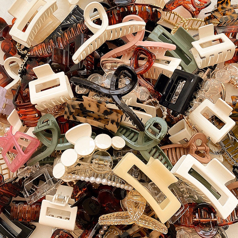 Kẹp Tóc Hình Vuông Màu Ombre Phong Cách Hàn Quốc Thời Trang Cho Nữ