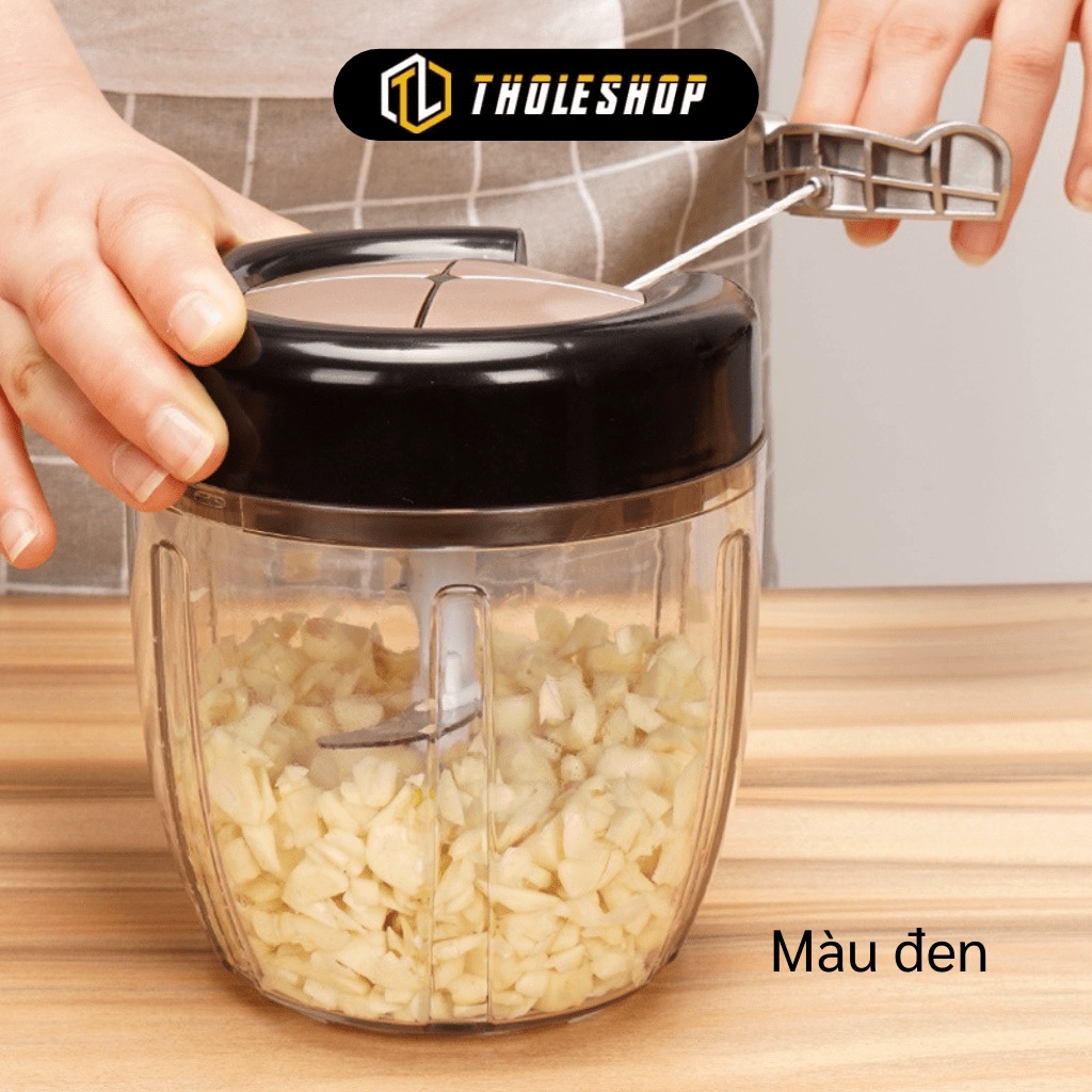 [SGD] Máy Xay Tỏi Cầm Tay - Máy Nghiền Tỏi, Ớt, Thực Phẩm Đa Năng Loại Lớn 5 Lưỡi 900ml  9869