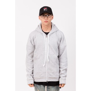 Hoodie Oversize Zip - Xám Nhạt - HOVZ-XAMN