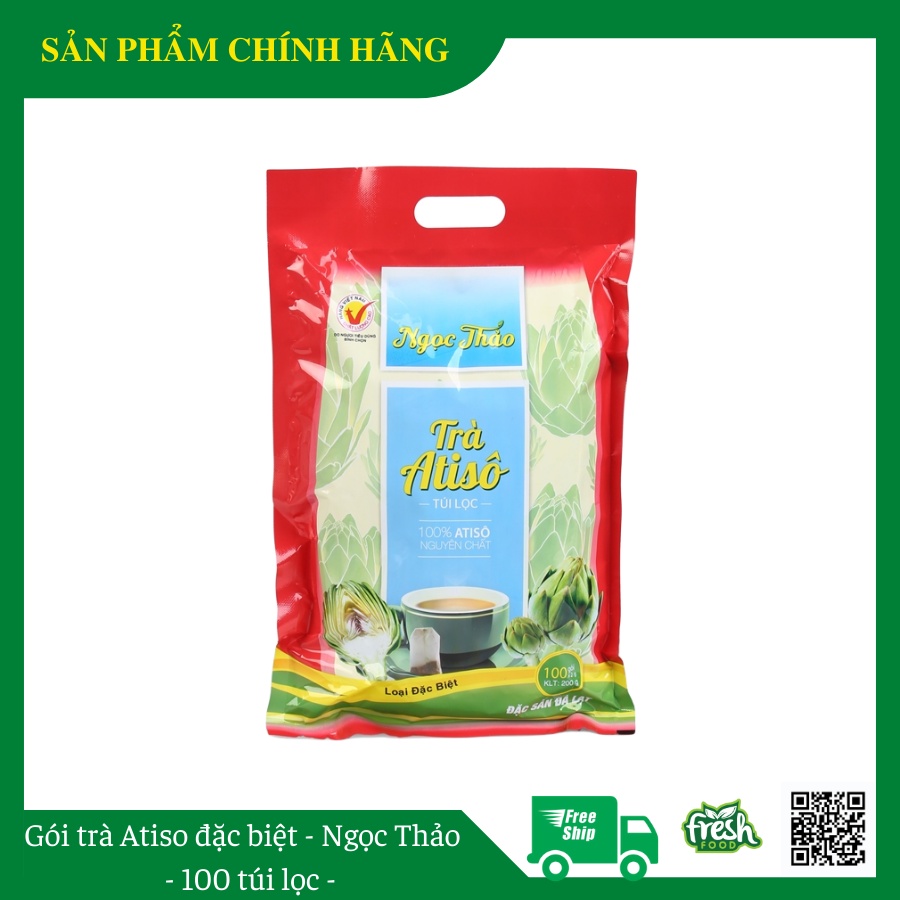 Gói trà Atiso Ngọc Thảo loại đặc biệt 100 túi lọc