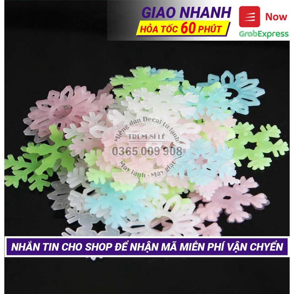 Set 50 bông tuyết trang trí - phát sáng, phù hợp với mọi không gian