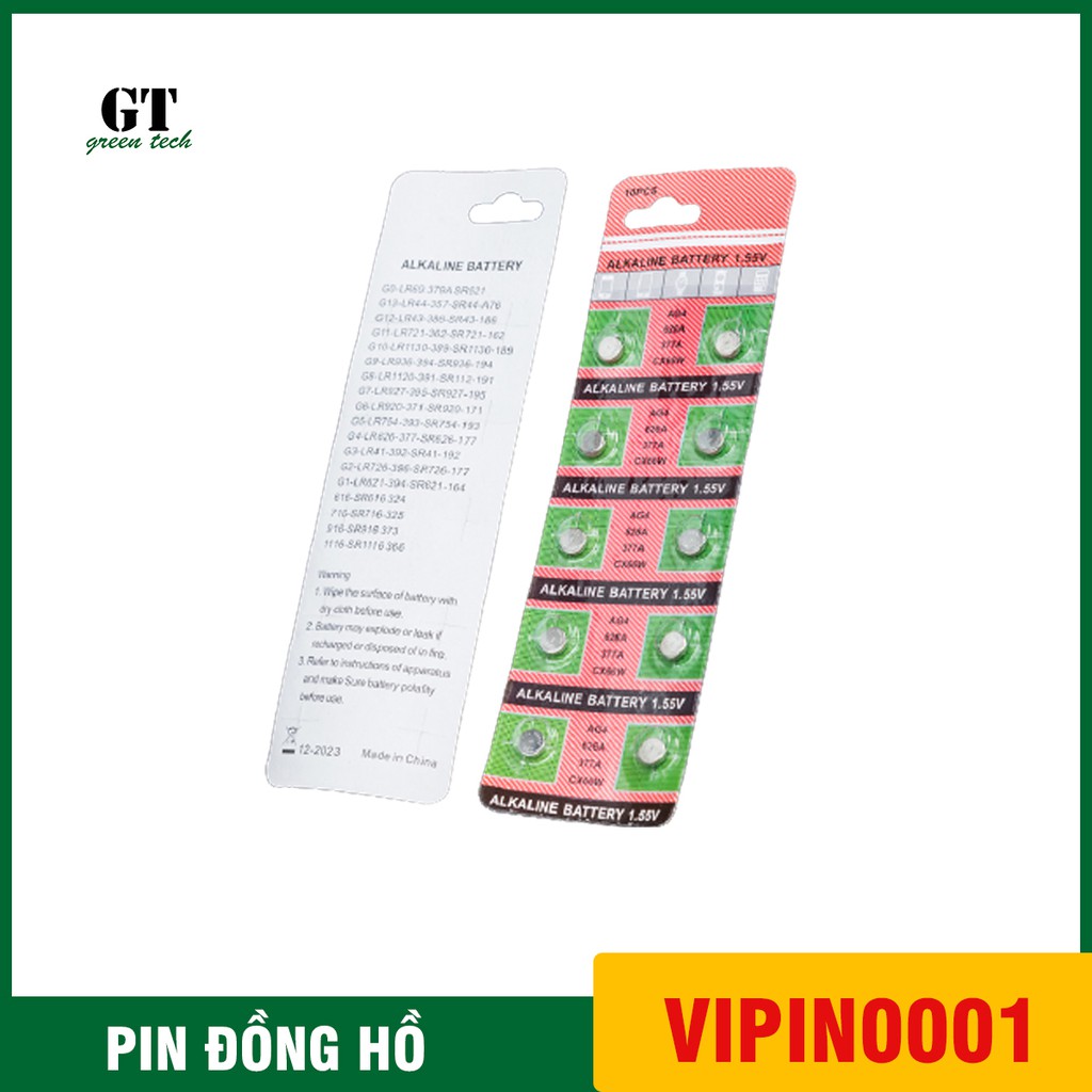 1 viên pin đồng hồ phổ thông AG4 - 626 - 377A_ PIN000001