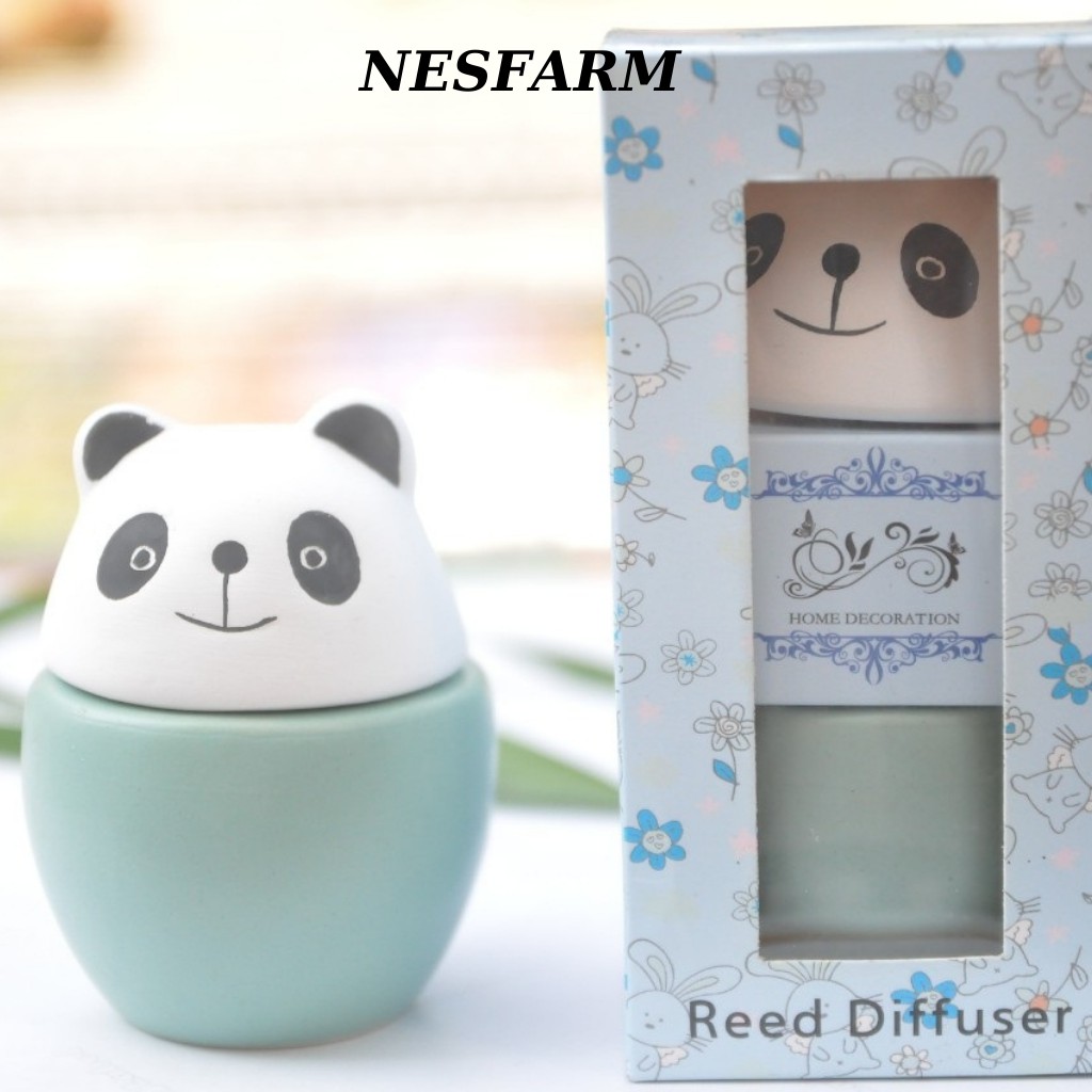 Đèn xông tinh dầu mini hình gấu đẹp, đáng yêu - Nesfarm