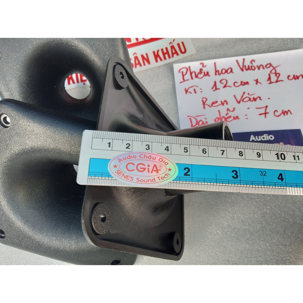 Phễu loa treble 12cm x12cm 2 caí Audio Châu Gia