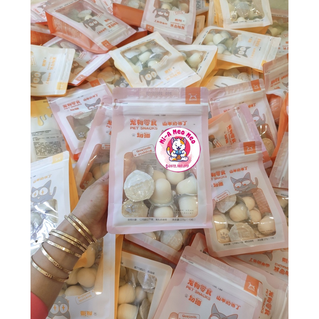 Pudding sữa dê dành cho thú cưng -Lẻ 1 viên 15g