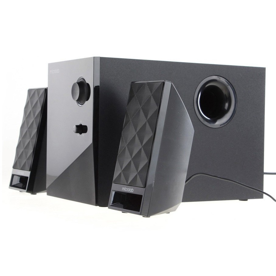 Loa máy tính cao cấp Microlab M300 / 2.1 Bass Treble nghe cực hay - Tặng Thiết Bị Kết Nối Bluetooth 