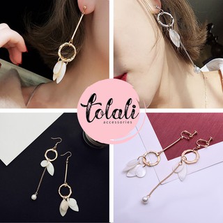 [ảnh thật-CÓ VIDEO] Khuyên kẹp và xỏ tai dài phong cách Hàn Quốc đơn giản thanh lịch dành cho nữ KT105