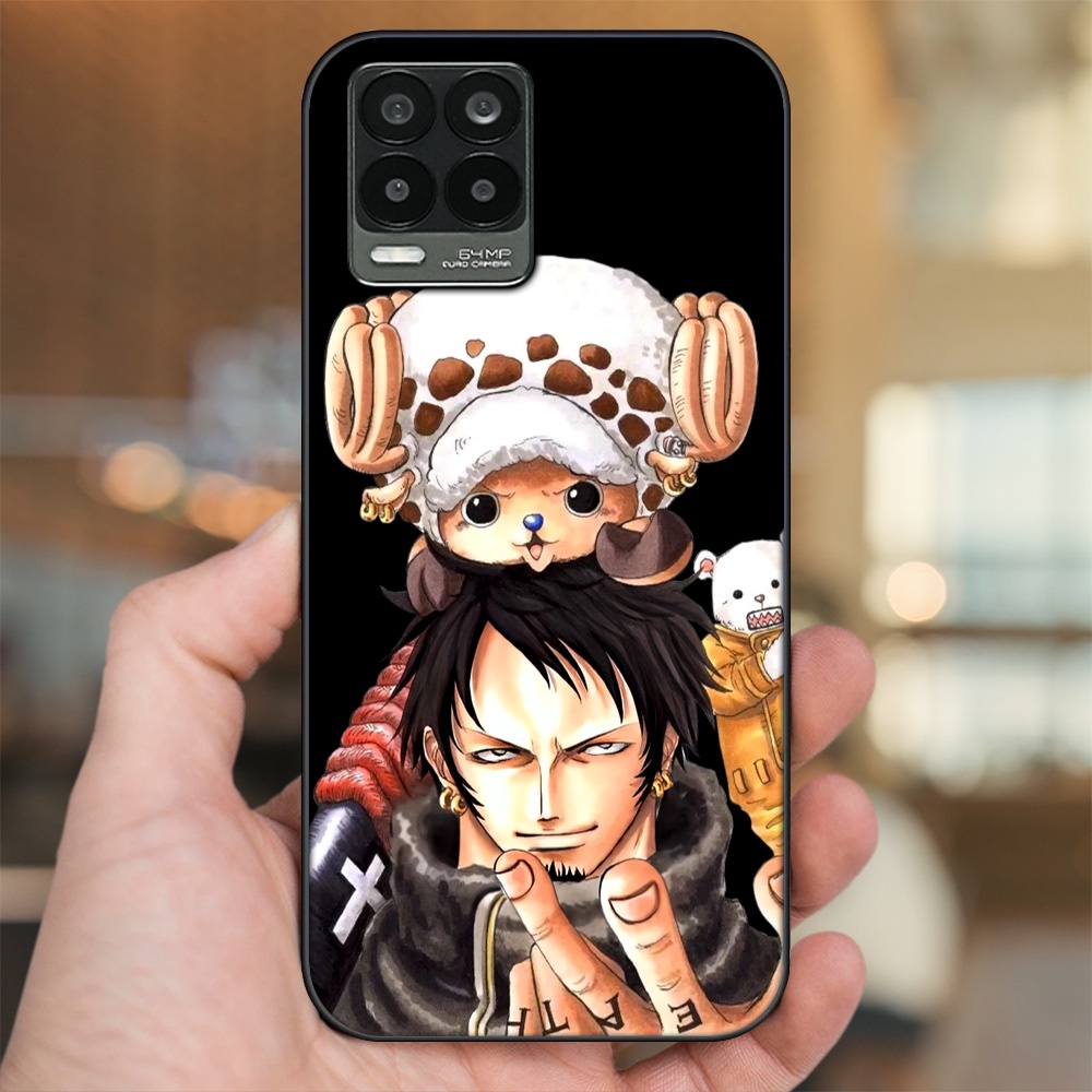 Ốp lưng Realme 8, 8 Pro viền đen in hình Law One Piece