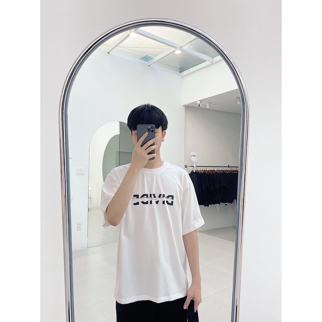 Áo thun nam nữ đen trắng in chữ Divide phong cách Hàn Quốc trẻ trung, hiện đại thấm hút mồ hôi ATDV2021 | BigBuy360 - bigbuy360.vn