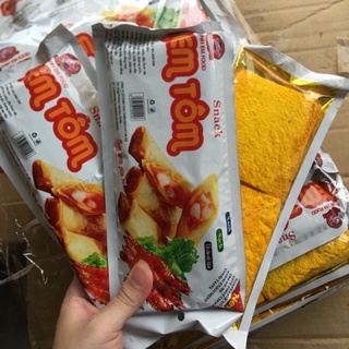 10 gói snack nem tôm giòn ngon