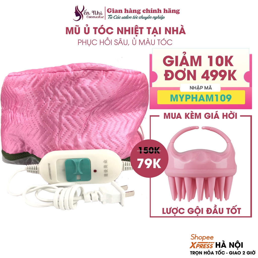 Mũ ủ tóc nhiệt tại nhà mũ hấp tóc cao cấp chuẩn salon, mỹ phẩm tóc yến nhi DC01