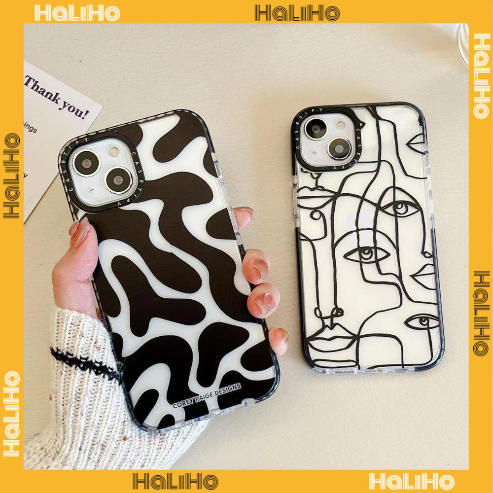 iPhone Case Silicone Soft Case Clear Case Thickened Shockproof Protection Camera Abstract Art Compatible For iPhone 11 iPhone 13 Pro Max iPhone 12 Pro Max iPhone 7 Plus iPhone xr