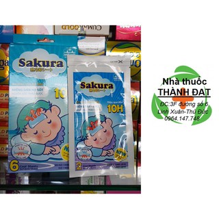 Dán hạ sốt Sakura 1 hộp 3 bịch 6 miếng dán